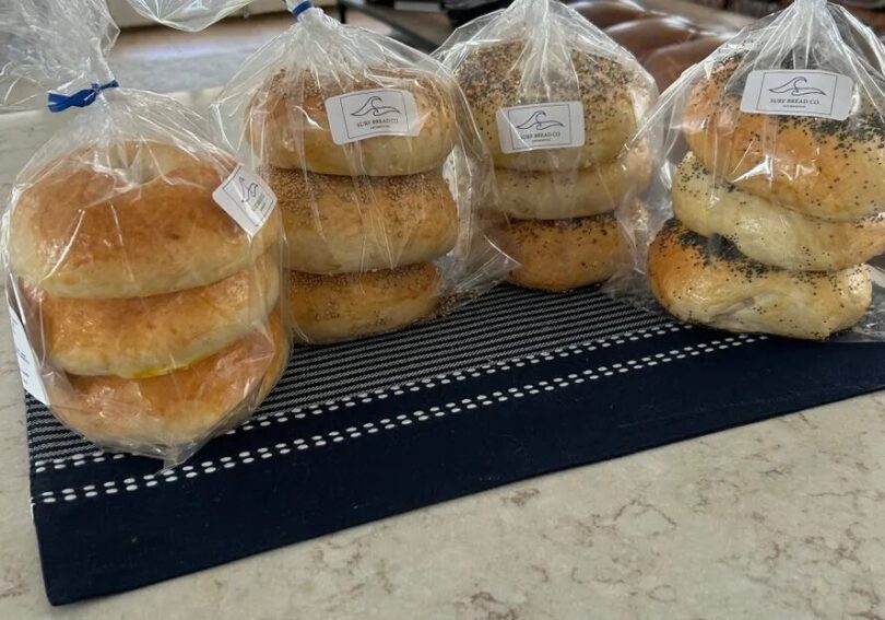A tray of four different kinds of biscuits.